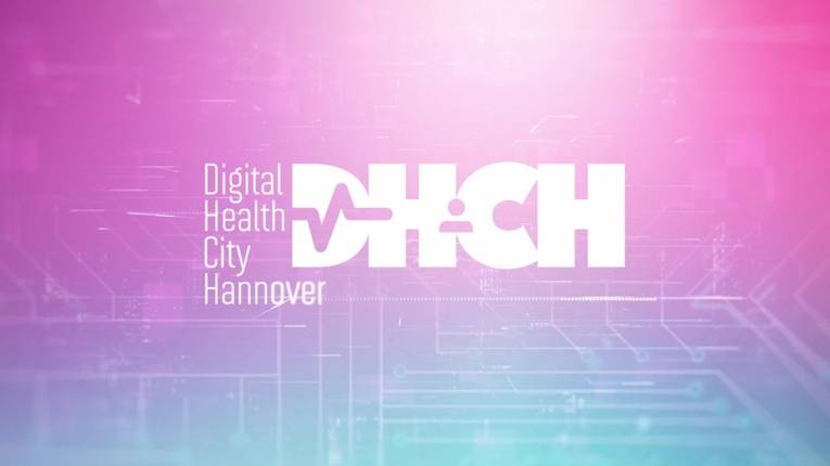 Schriftzug "Digital Health City Hannover"